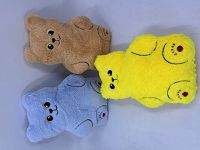 773-4 9in Color Bear (saw eyes & red fleet)